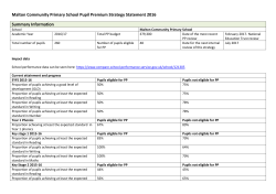 Pupil Premium Grant expenditure 2016/17