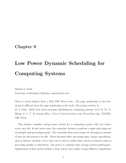 Low Power Computing - University of Southern California
