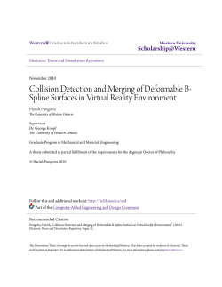 Collision Detection and Merging of Deformable B