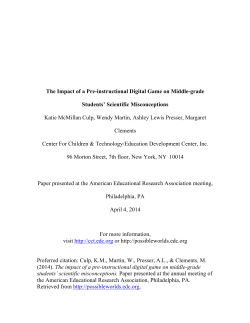 The Impact of a Pre-instructional Digital Game on