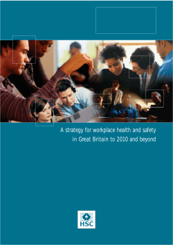 A strategy for workplace health and safety in Great Britain to