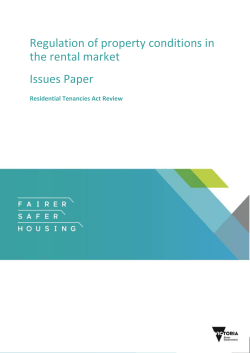APPENDIX 3: State and Territory regulation of rental property