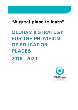 6 Pressures on Provision of School Places