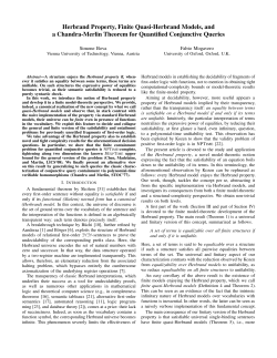Herbrand Property, Finite Quasi-Herbrand Models
