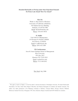 Bounded Rationality in Pricing under State Dependent Demand: Do