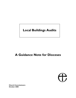 A guidance note for Dioceses