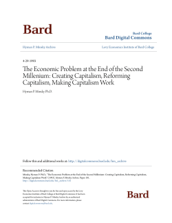 The Economic Problem at the End of the Second Millenium