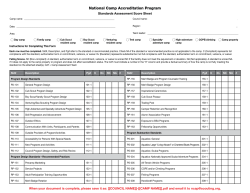 National Camp Accreditation Program