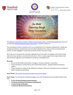 The Watson Caring Science Institute, Watson Caring Science Center