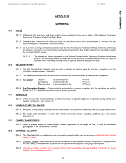 article 28 tennis - Arizona Interscholastic Association