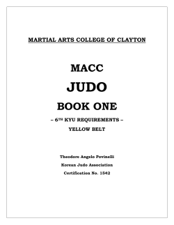 techniques ukemi waza - Clayton - Martial Arts College of Clayton