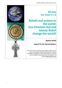 2D Y 5 6 Christian Aid and Islamic Relief