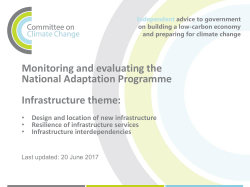 Infrastructure &ndash; dashboard - Committee on Climate Change