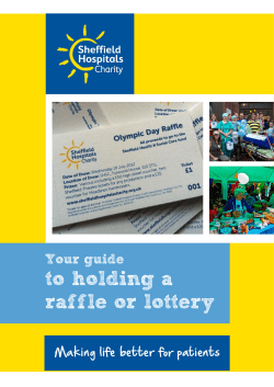 to holding a raffle or lottery