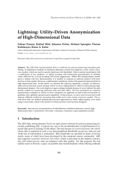 Lightning: Utility-Driven Anonymization of High