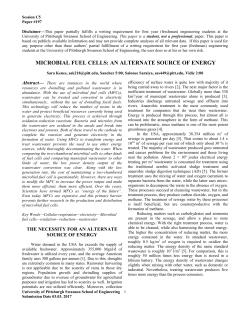 microbial fuel cells - University of Pittsburgh