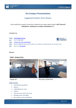V714 &ndash; Gardens Point - QUT Careers and Employment
