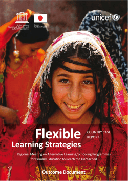 Flexible learning strategies - UNESDOC Database