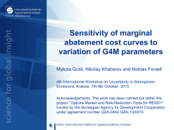 Sensitivity of marginal abatement cost curves to