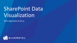 SharePoint Data Visualization with HighCharts and D3