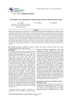 CHAPTER ONE - Africa Environmental Review Journal