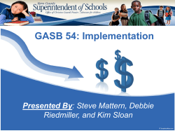 GASB 54 - Kern County Superintendent of Schools