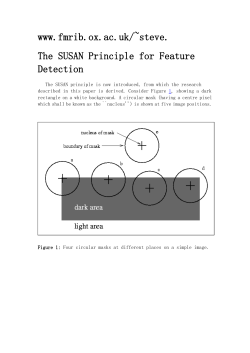 The SUSAN Principle for Feature Detection