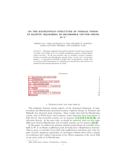 ON THE HAMILTONIAN STRUCTURE OF NORMAL FORMS AT