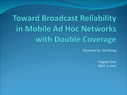 Toward Broadcast Reliability in Mobile Ad Hoc Networks