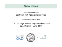 Skew braces