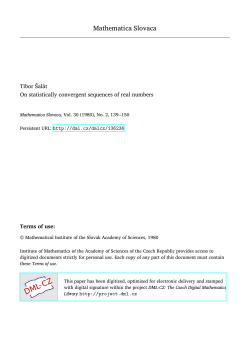 On statistically convergent sequences of real numbers