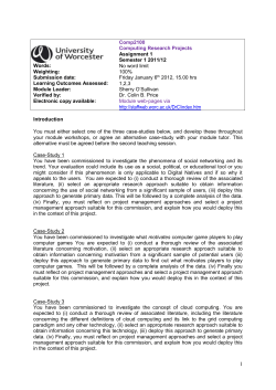 Comp2100 - University Of Worcester