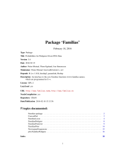 Package `Familias`