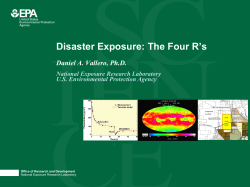 Disaster Exposure: The Four R&acute;s