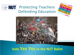Pay - National Union of Teachers