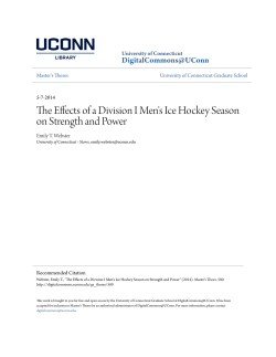 The Effects of a Division I Men`s Ice Hockey Season on Strength and