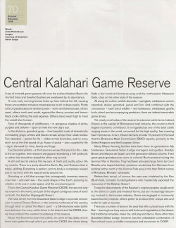 Central Kalahari Game Reserve