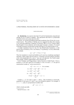 A POLYNOMIAL TRANSLATION OF S4 INTO INTUITIONISTIC