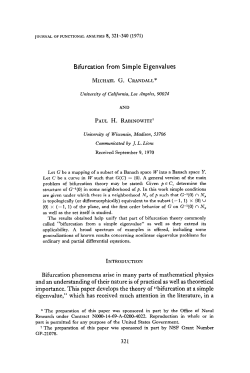 Bifurcation from Simple Eigenvalues