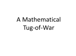 A Mathematical Tug-of-War