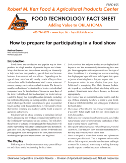 FAPC-155 How to prepare for participating in a