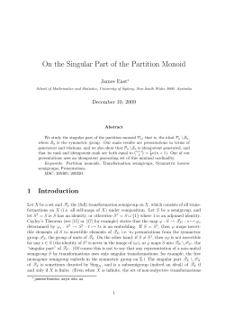 On the Singular Part of the Partition Monoid