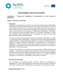 Procurement Notice