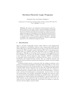 Decision-Theoretic Logic Programs