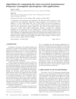 Algorithms for computing the time-corrected instantaneous frequency
