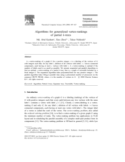 Algorithms for generalized vertex-rankings of