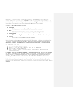 1. Initialization &bull; Set the parameters that need to be defined before