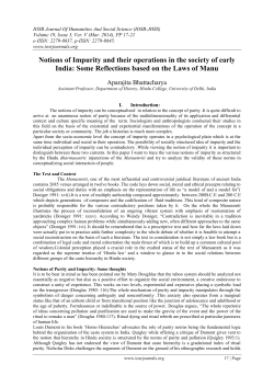Notions of Impurity and their operations in the