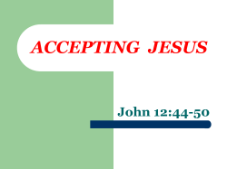 accepting jesus - Belleville church of Christ