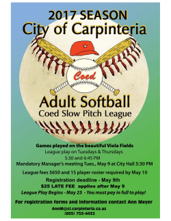 Softball Packet for Print